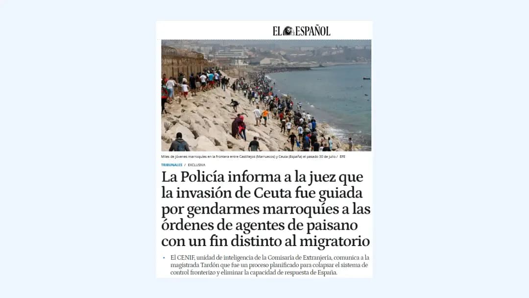 Spanish Police Report: Moroccan security officers orchestrated mass Ceuta border breach
