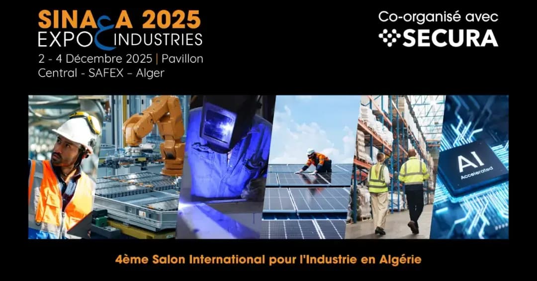 Sinaa Expo 2025 from 2 to 4 December in Algiers