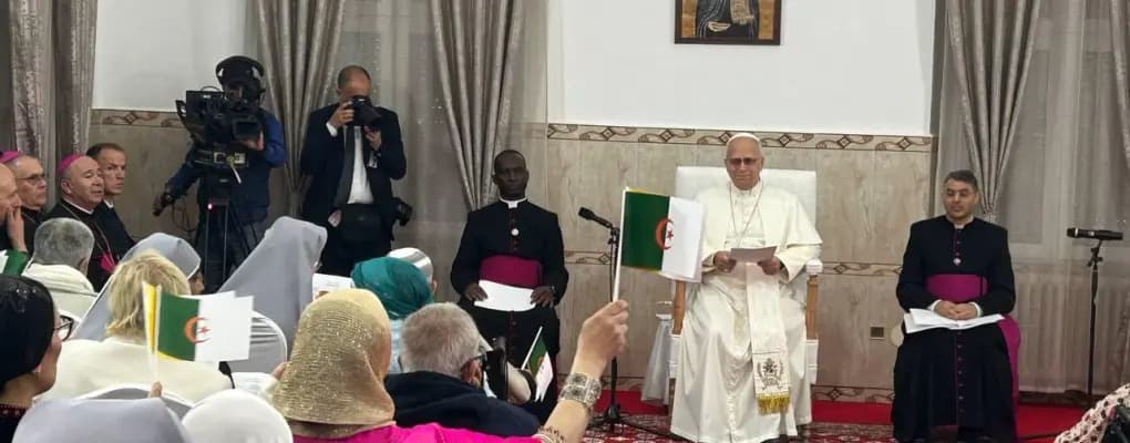Pope Leo XIV arrives at nursing home at Saint Augustine’s Basilica
