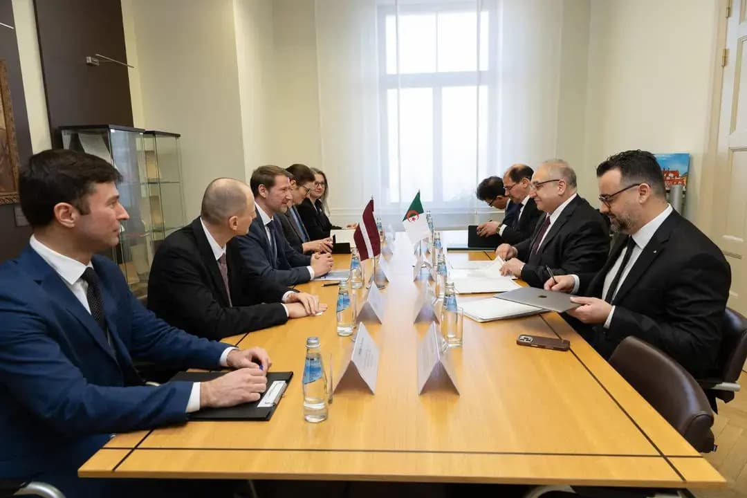 Magramane chairs 2nd Algeria-Latvia political consultations in Riga