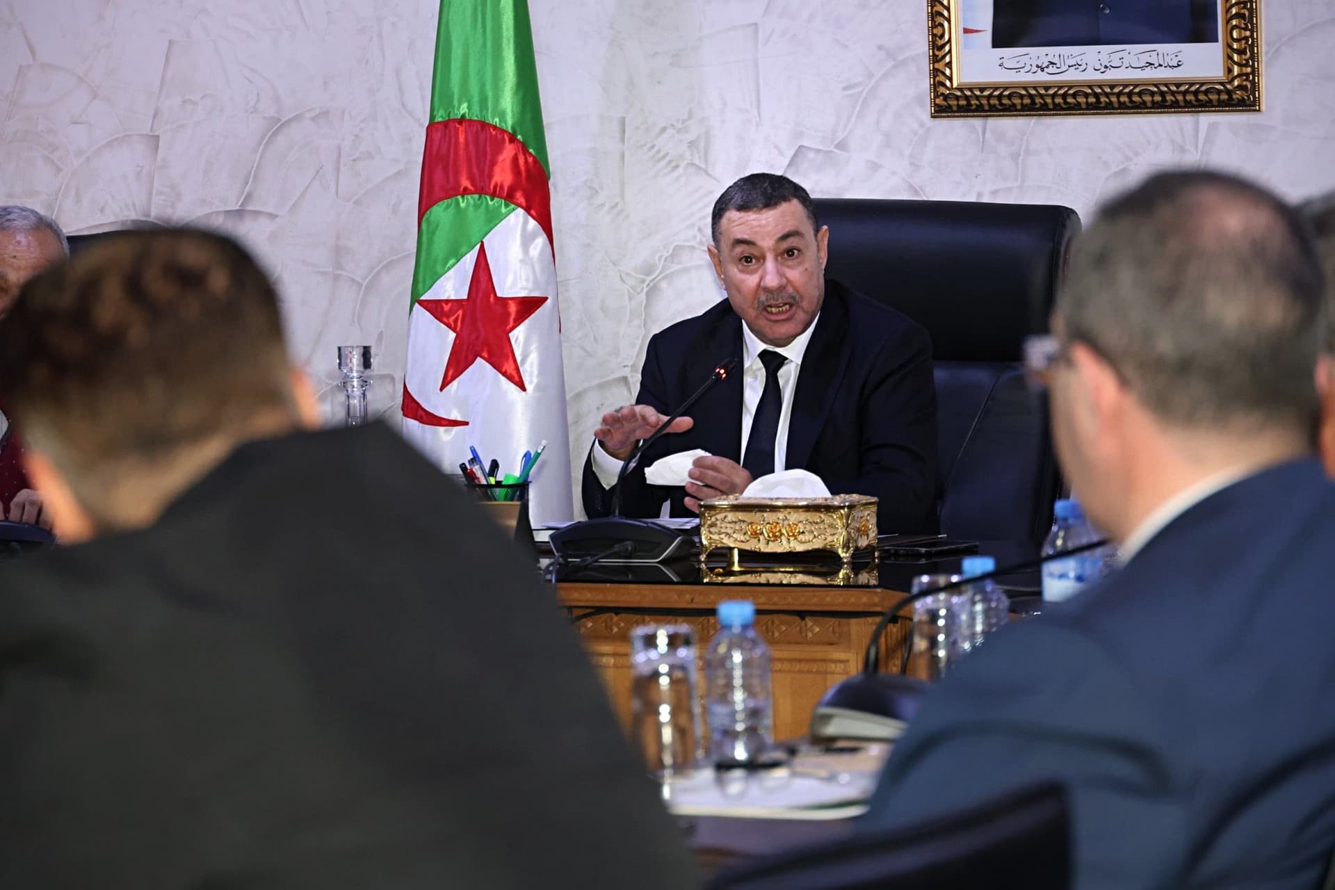  Sayoud holds evaluation meeting on Interior sector digitization, maritime transport development