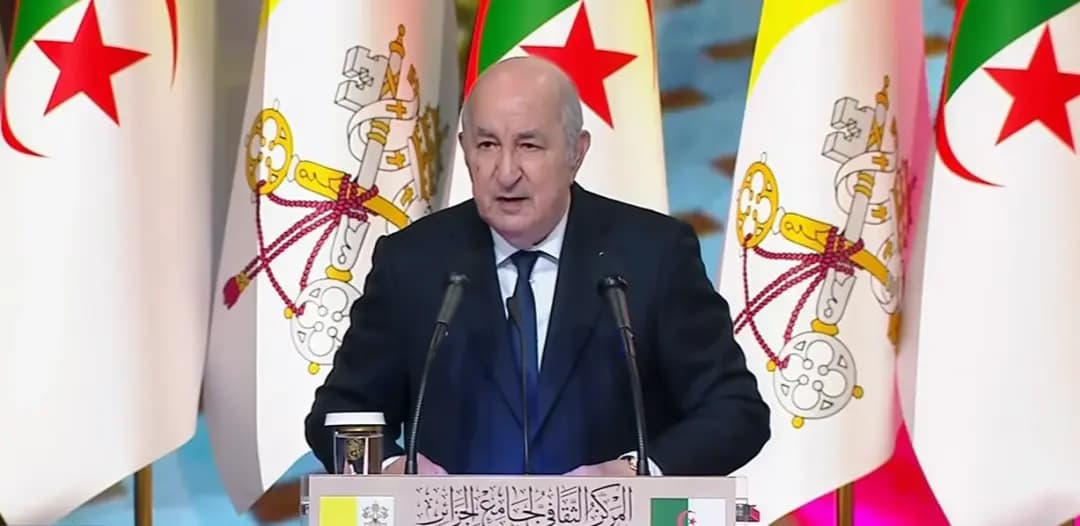 Papal Visit to Algeria: President Tebboune delivers speech at Great Mosque’s Cultural Center