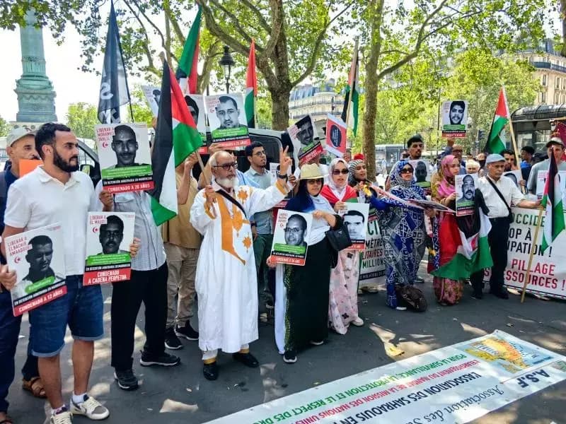 Sahrawi community in France renews call for release of Sahrawi political prisoners
