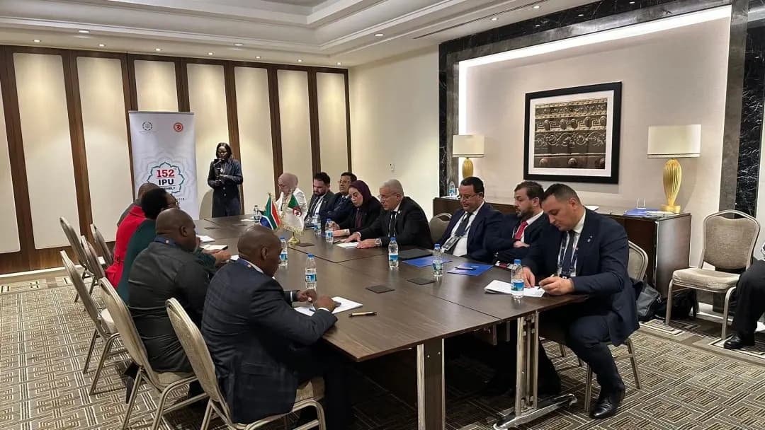 Boughali holds talks with Speaker of National Assembly of South Africa