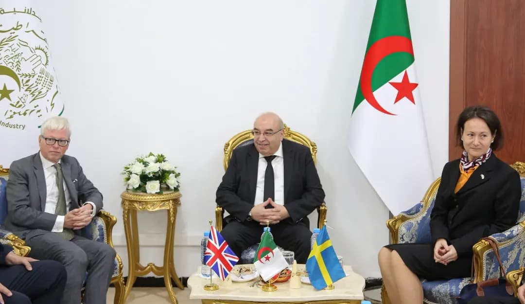 Kouidri explores cooperation, investment opportunities with Swedish, British ambassadors