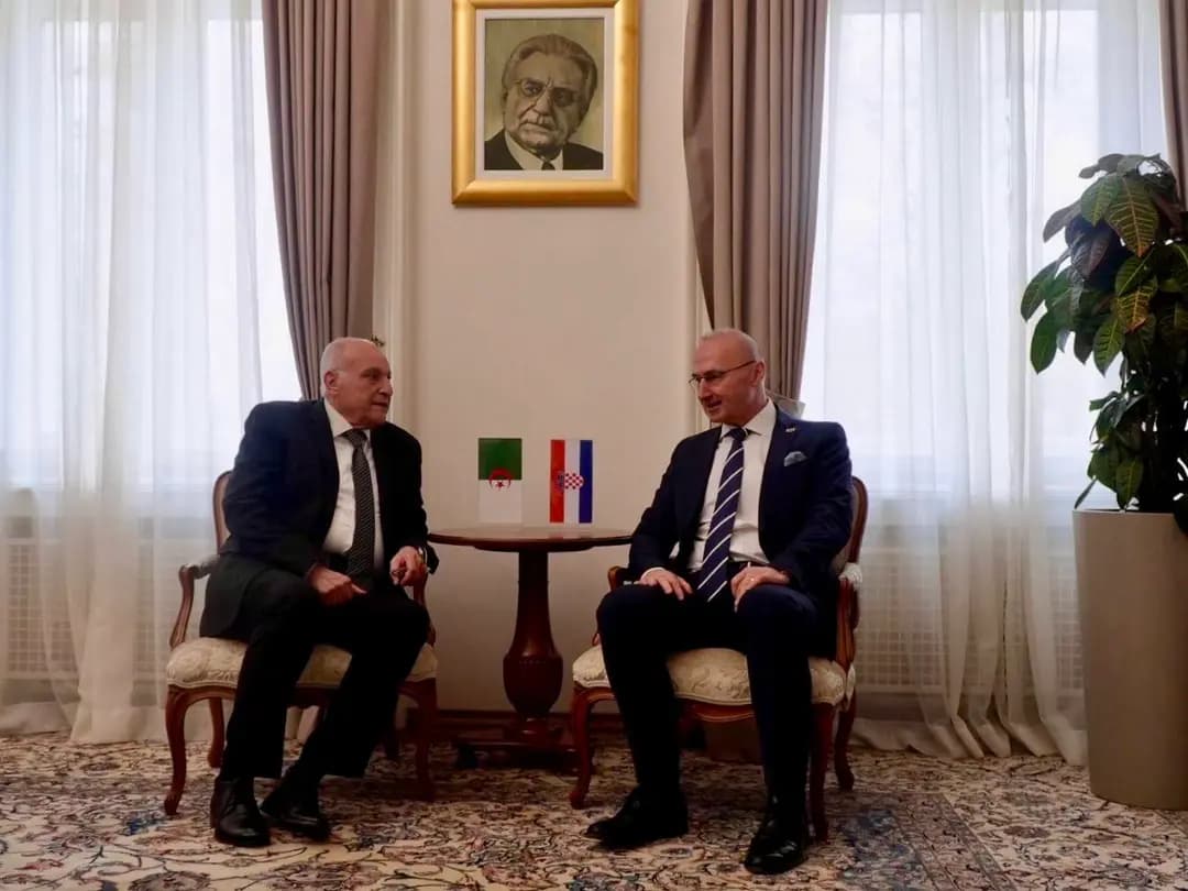 Attaf holds talks with Croatian Foreign Minister in Zagreb
