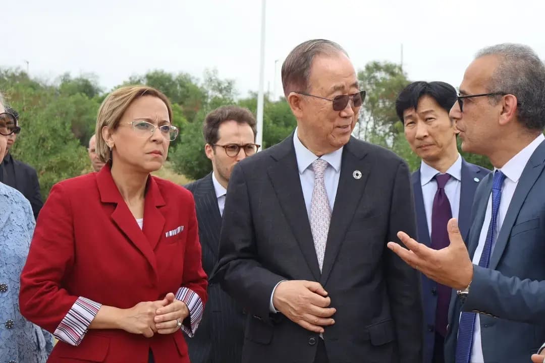 Environment: Ban Ki-moon visits Oued Smar Park in Algiers
