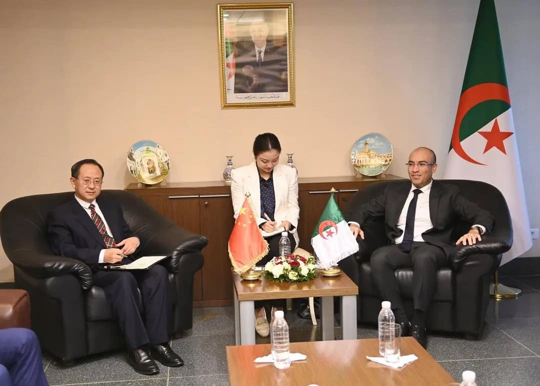 Chaib, CIDCA Vice Chair discuss Algeria-China cooperation
