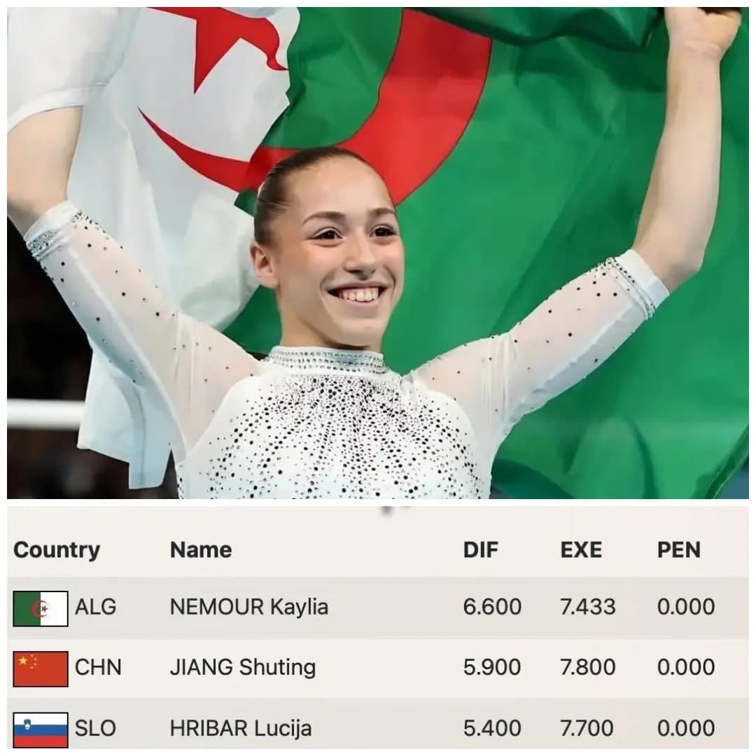 Gymnastics/2026 World Cup (Cairo leg) Kaylia Nemour clinches gold on uneven bars
