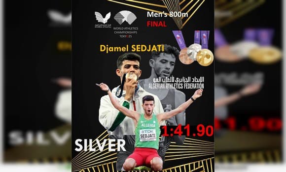 Algeria’s Sedjati takes 800m silver in Tokyo