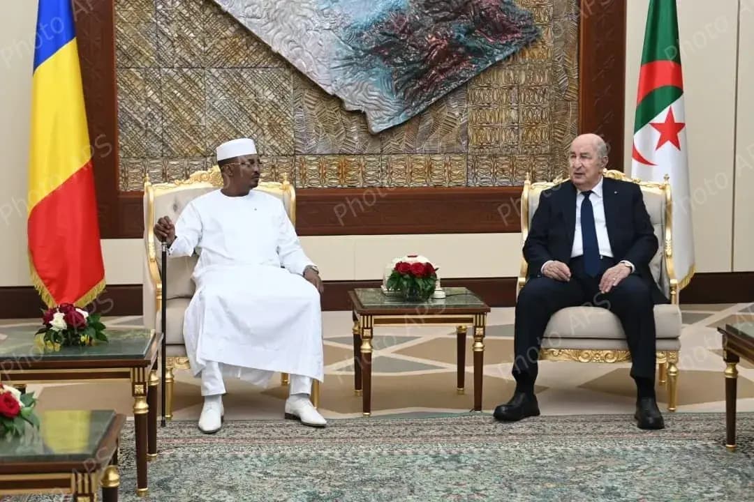 President of the Republic holds one-on-one talks with Chadian counterpart