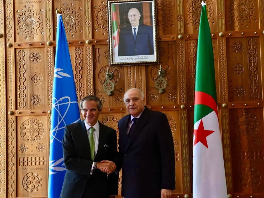 Foreign Minister Attaf receives IAEA Director General