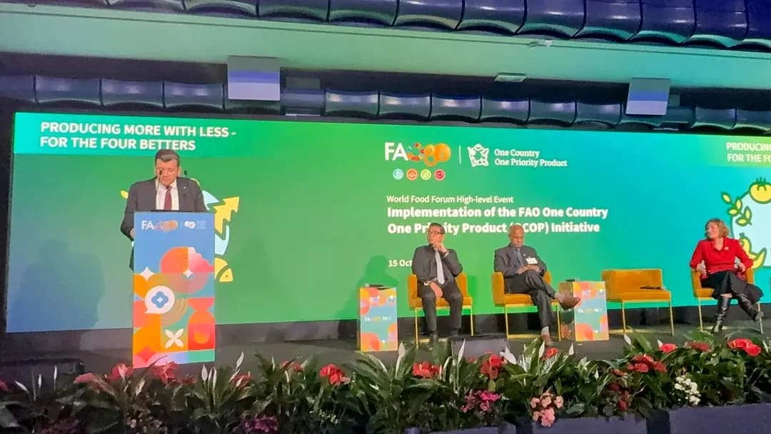 Oualid takes part in World Food Forum in Rome