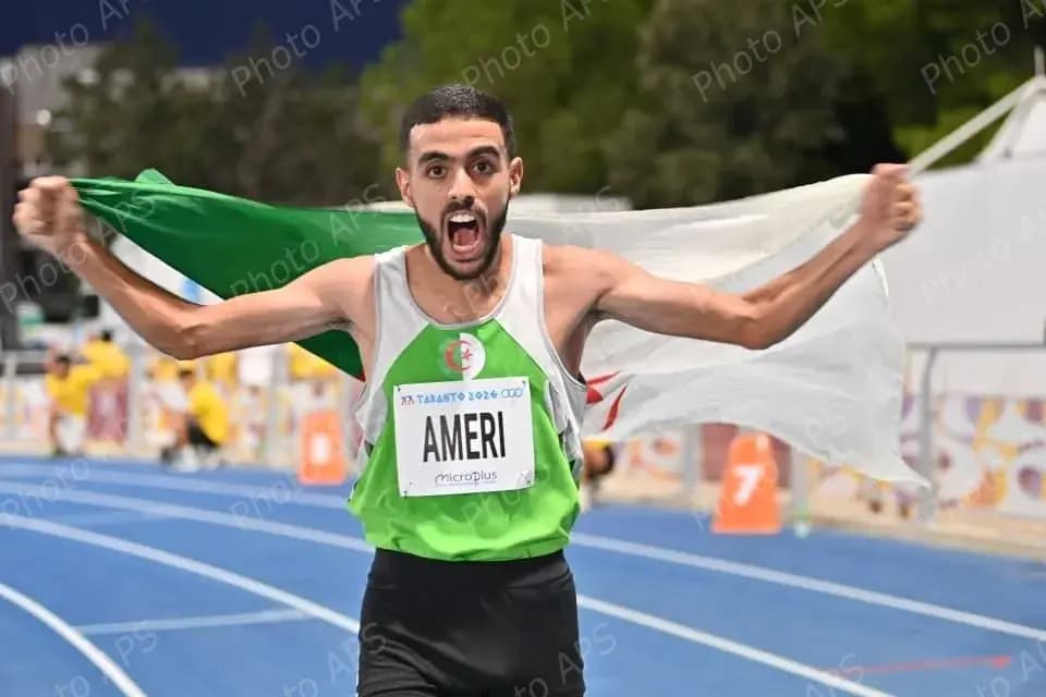 Algeria's Said Ameri wins 10,000 meters gold