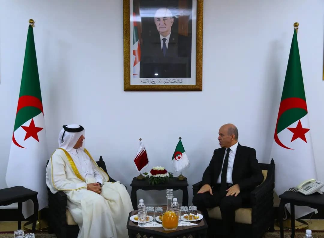 Saihi and Qatar's ambassador in Algeria