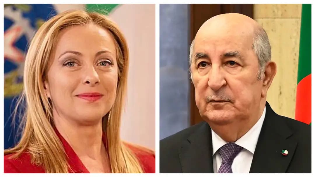 President Tebboune receives phone call from President of Italian Council of Ministers