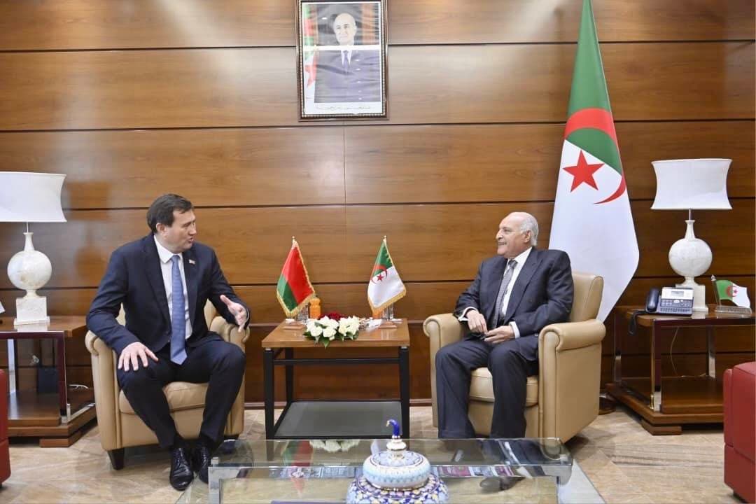 Attaf receives FM of Belarus
