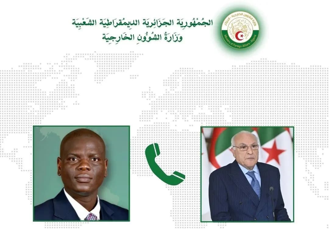 Attaf receives phone call from South-African counterpart