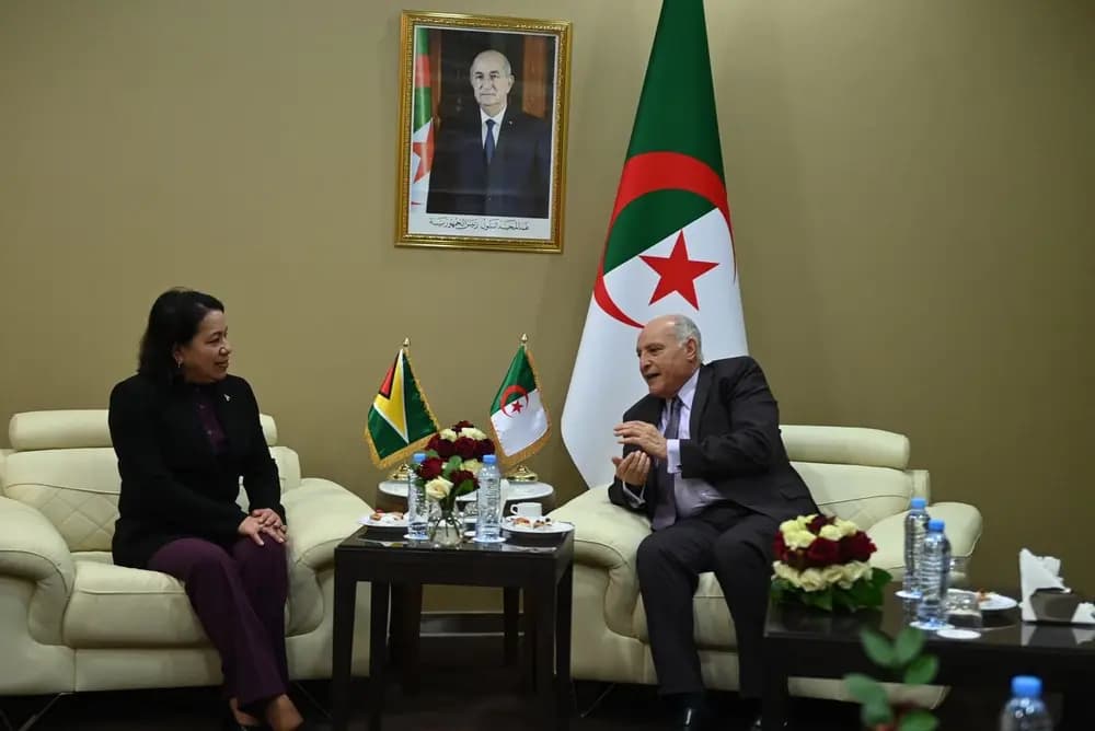 Attaf receives Guyana's Permanent Representative to UN