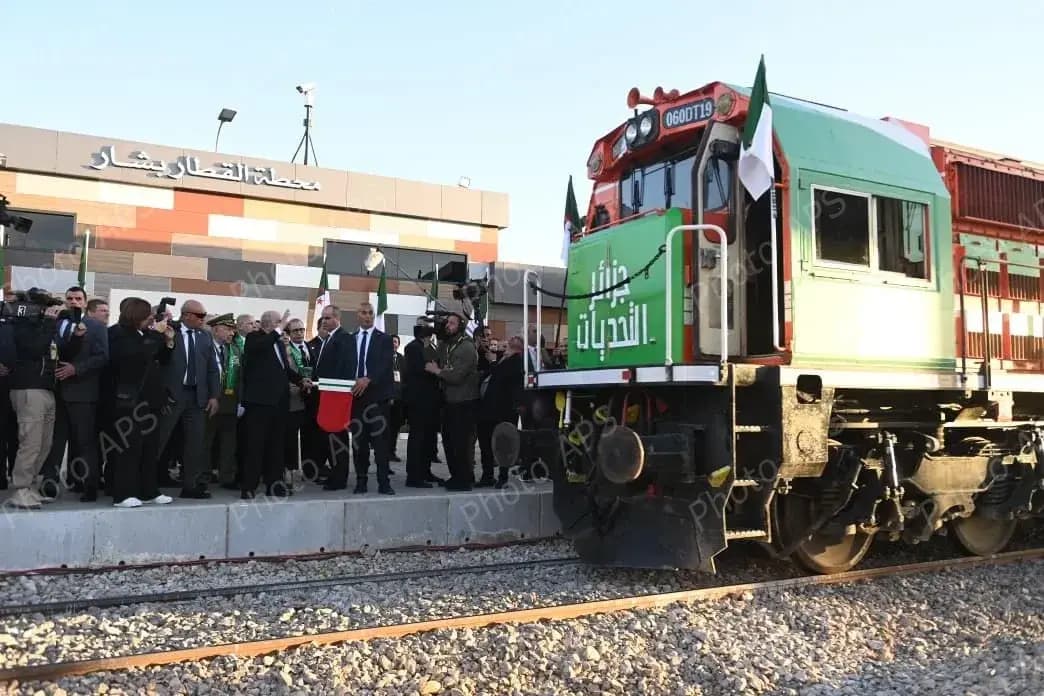 President Tebboune chairs ceremony welcoming first iron ore shipment from Gara Djebilet to Oran