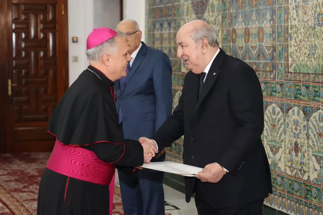 President Tebboune receives credentials from Vatican's Ambassador