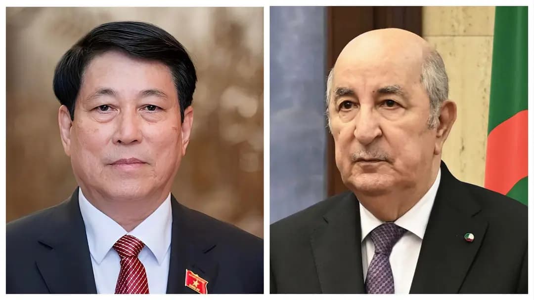 President Tebboune receives congratulations from Vietnamese counterpart