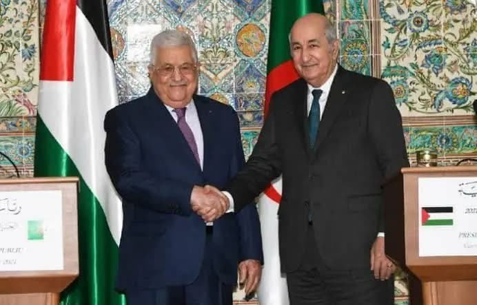 President Tebboune receives congratulations from President of the State of Palestine