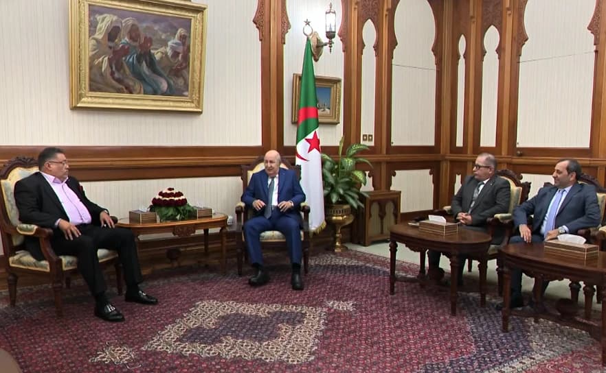 President Tebboune receives Sawt Echaab party president