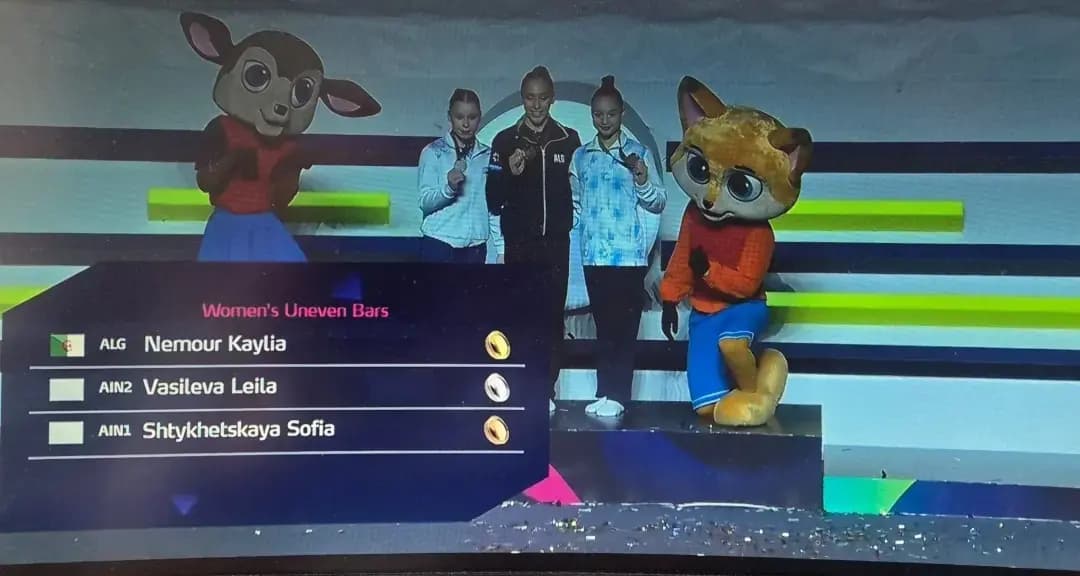 Artistic Gymnastics World Cup: Kaylia Nemour takes gold in uneven bars
