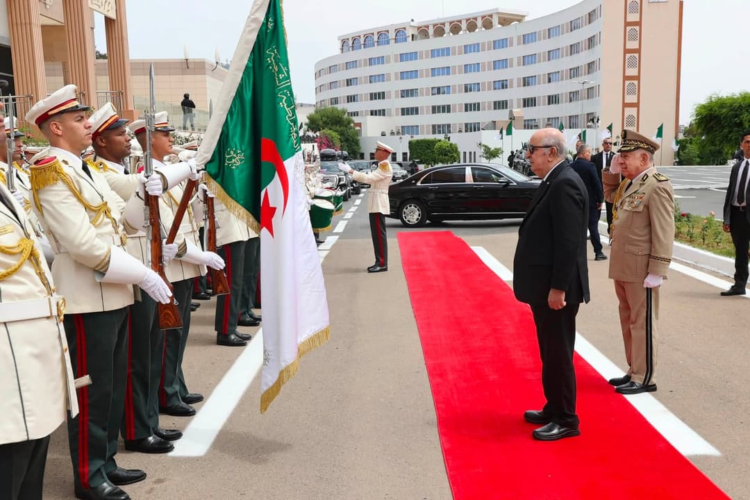 President Tebboune arrives at National Army Club