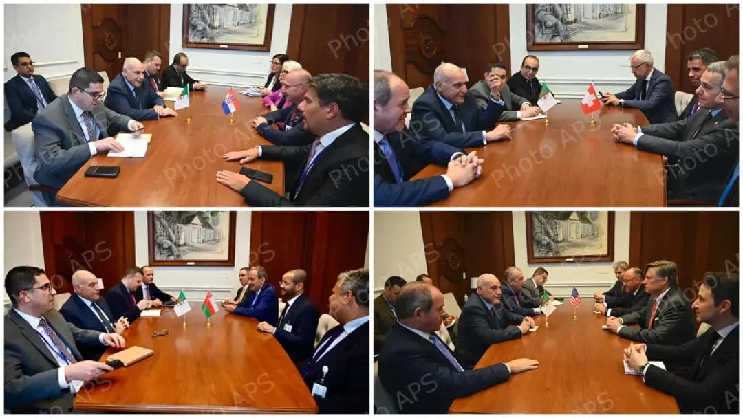 Attaf holds several bilateral meetings in New York