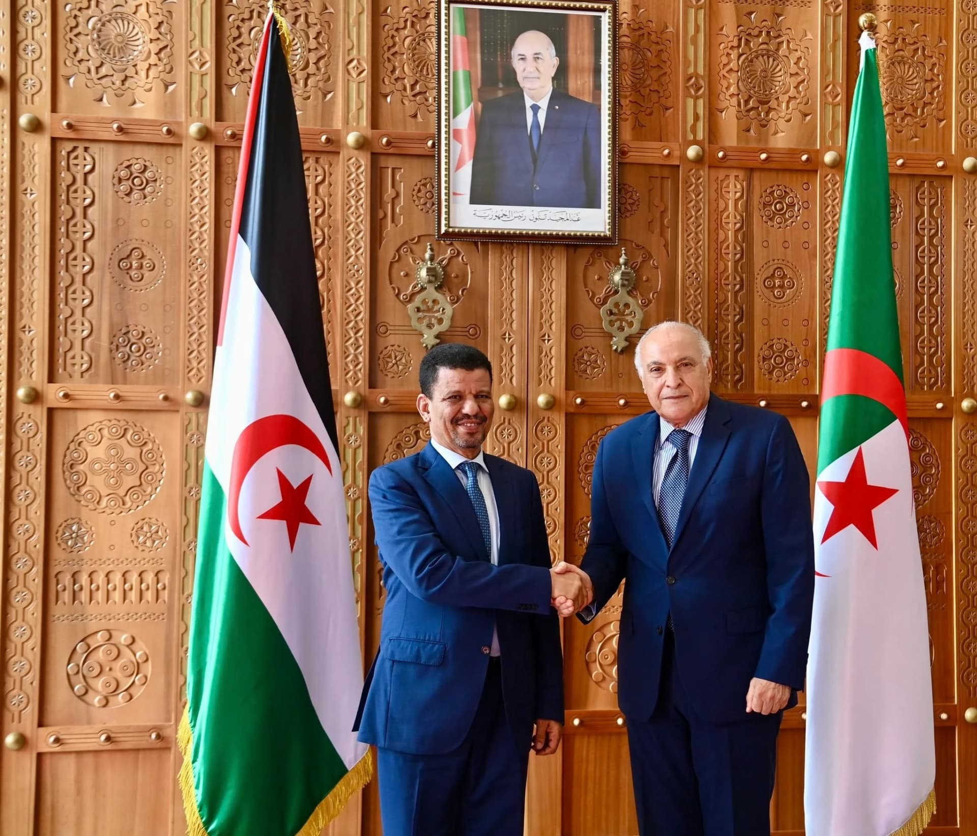 FM Ahmed Attaf receives Sahrawi counterpart