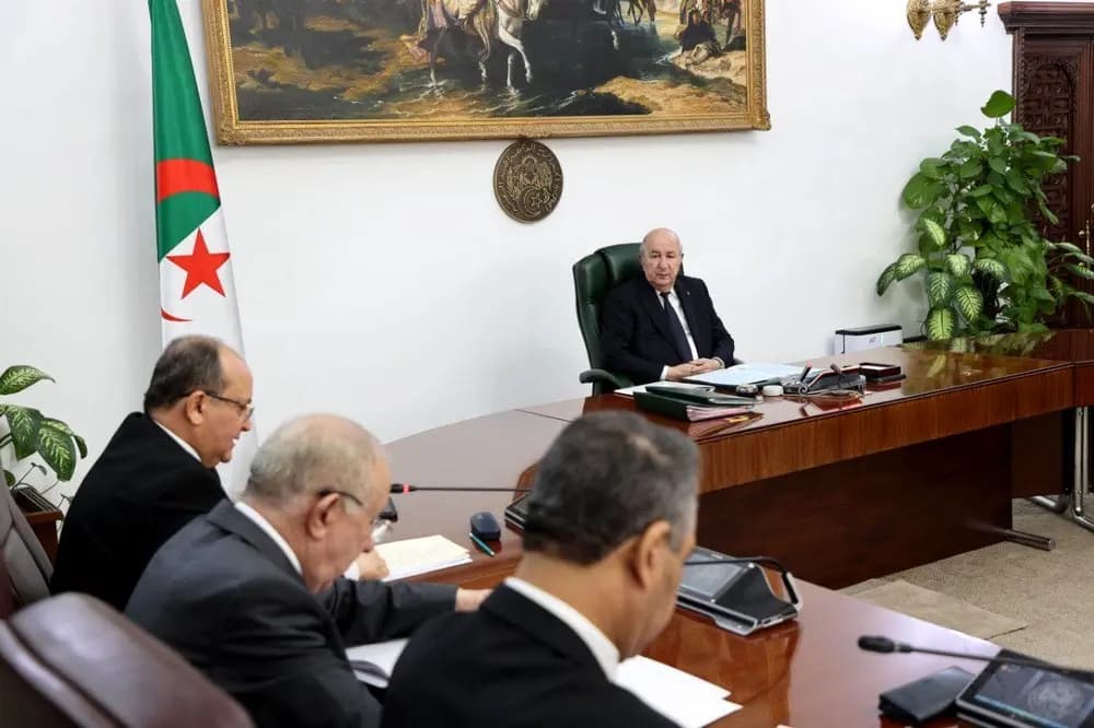 The President of the Republic, Abdelmadjid Tebboune, Commander-in-Chief of the Armed Forces, Minister of National Defense, is chairing a meeting of the Council of Ministers.