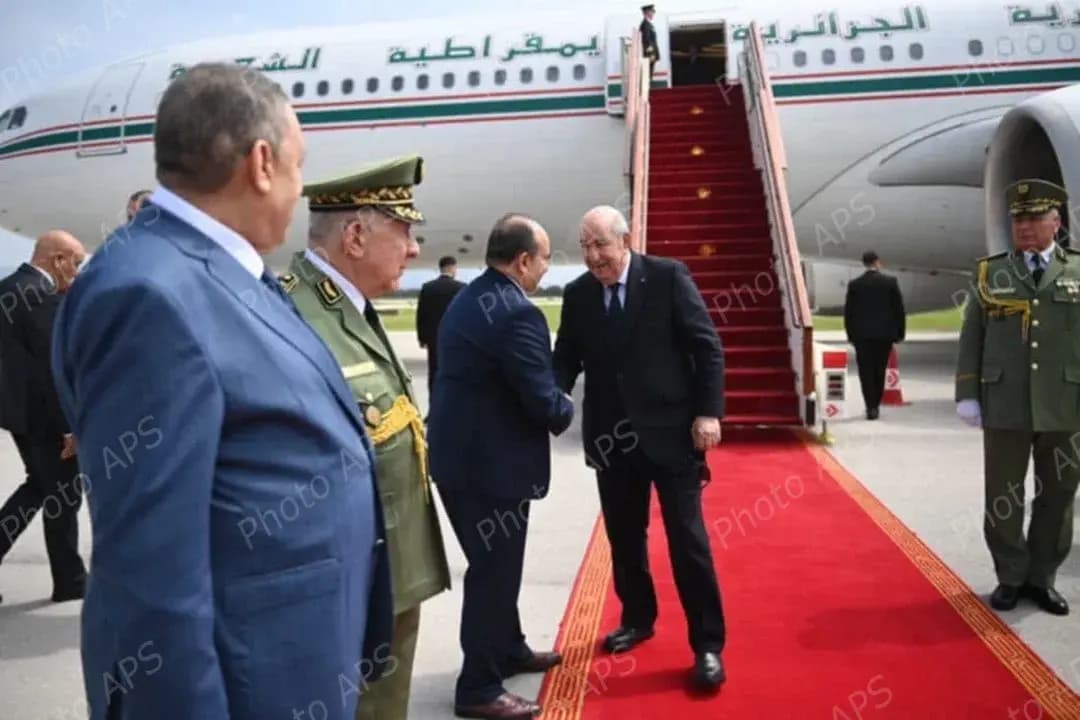 President Tebboune returns to Algiers after official visit to Turkiye