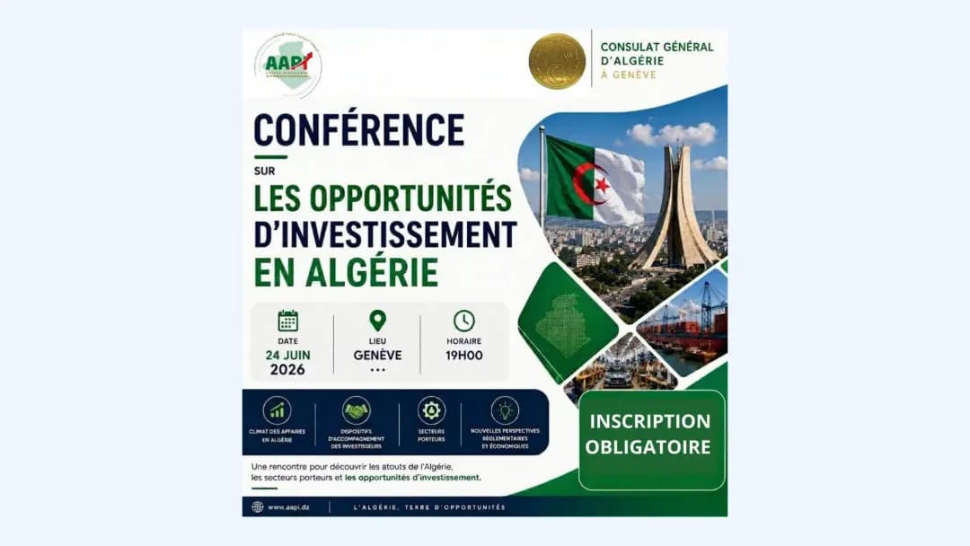 Geneva to host seminar on investment opportunities in Algeria