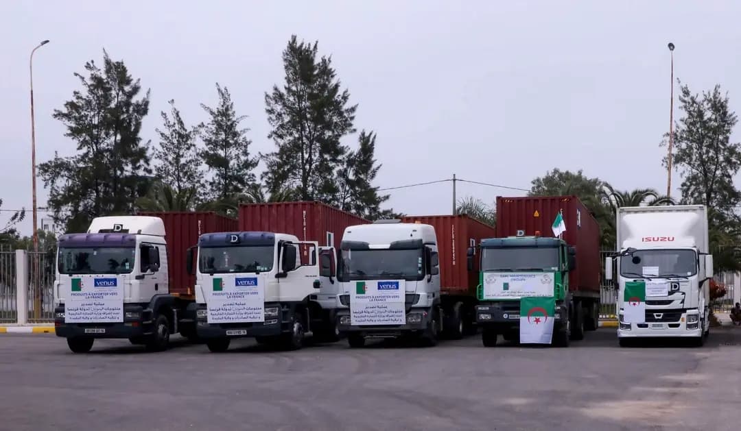 Algeria launches six export operations to European, Arab markets