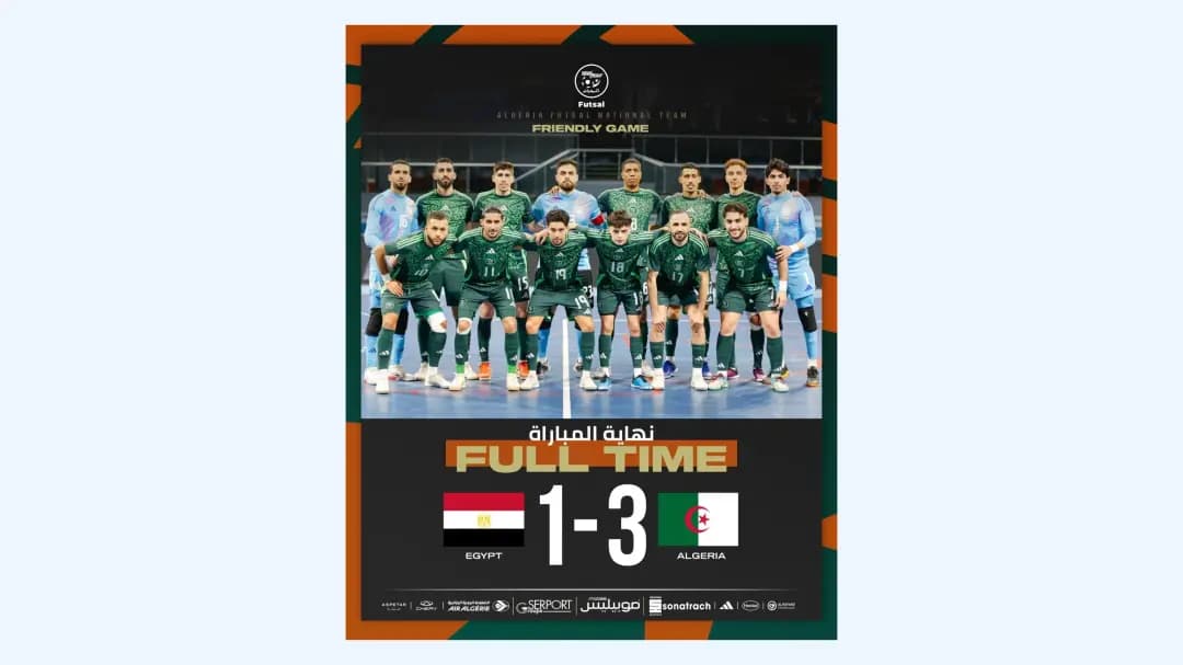 Futsal/AFCON 2026: Algeria win over Egypt 3-1