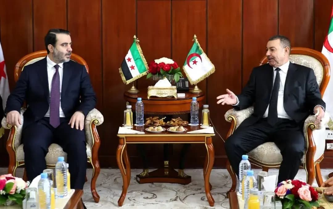 Sayoud receives Syrian Minister of Foreign Affairs and Expatriates