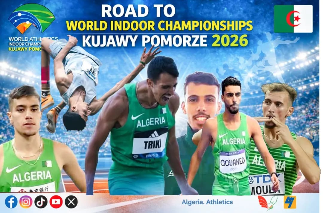 Six Algerian athletes at World Athletics Indoor Championships