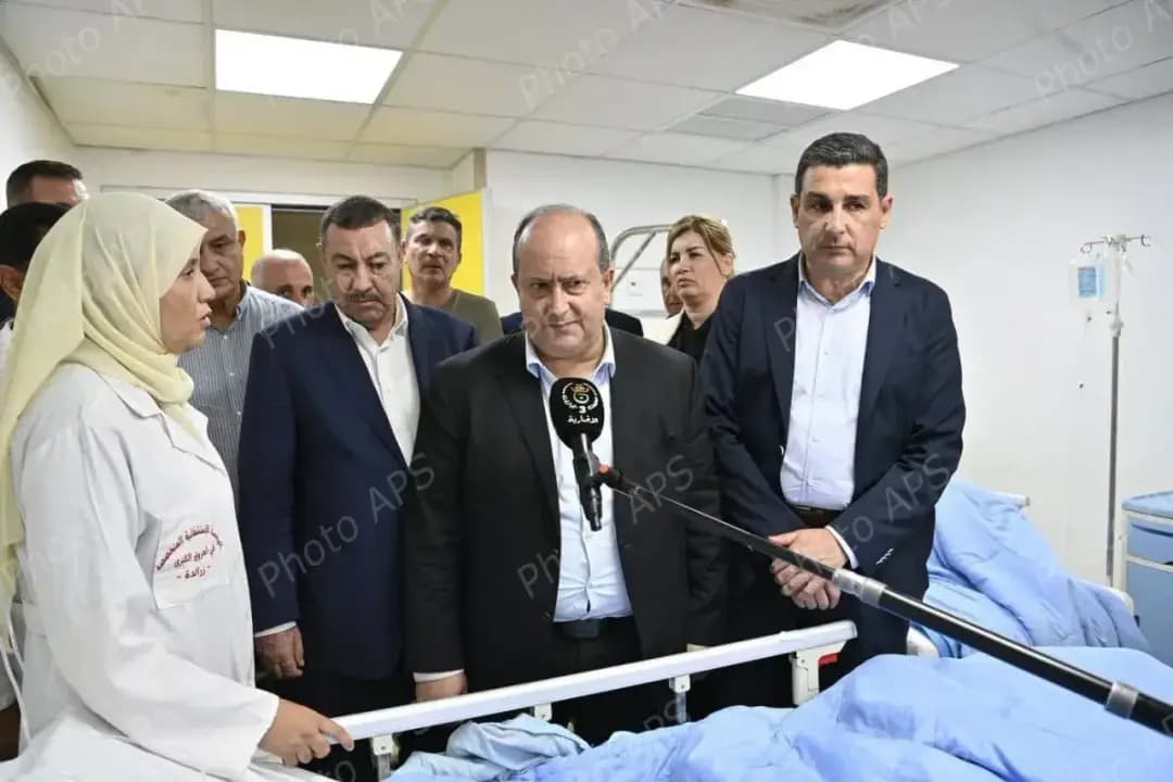 Prime minister visits Jijel wildfire burn victims at Zeralda hospital