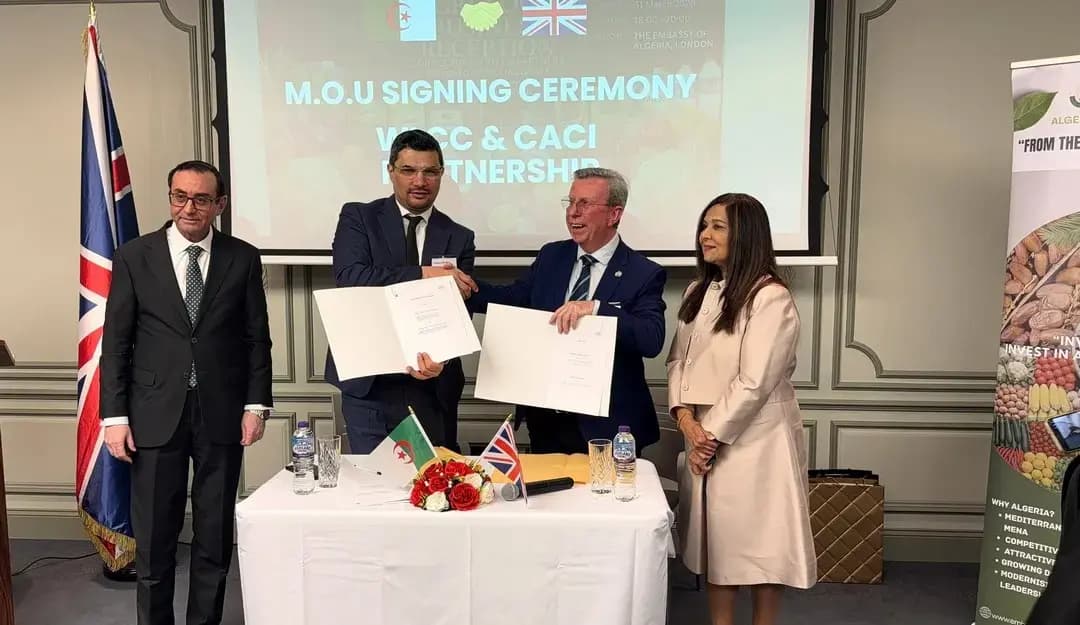 Algerian, UK chambers of commerce sign MoU