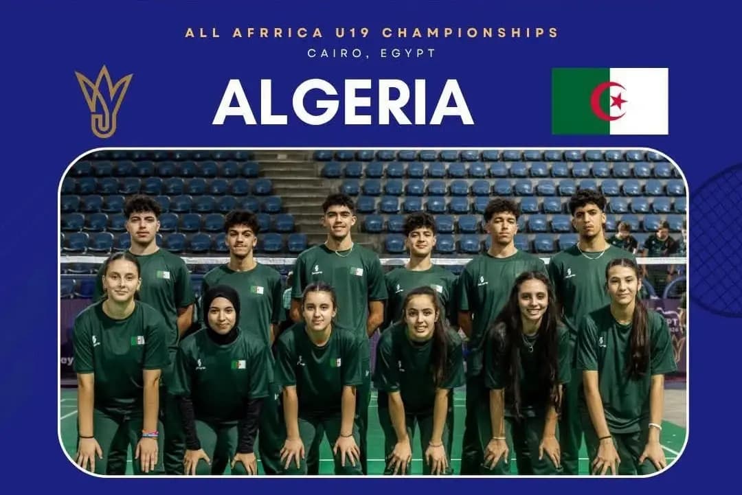 Badminton/2026 African Junior Championships: Algeria beats Uganda to advance to semifinals