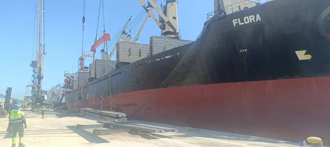 Port of Annaba: 22,000 tons of steel billets loaded prior to export to Italy