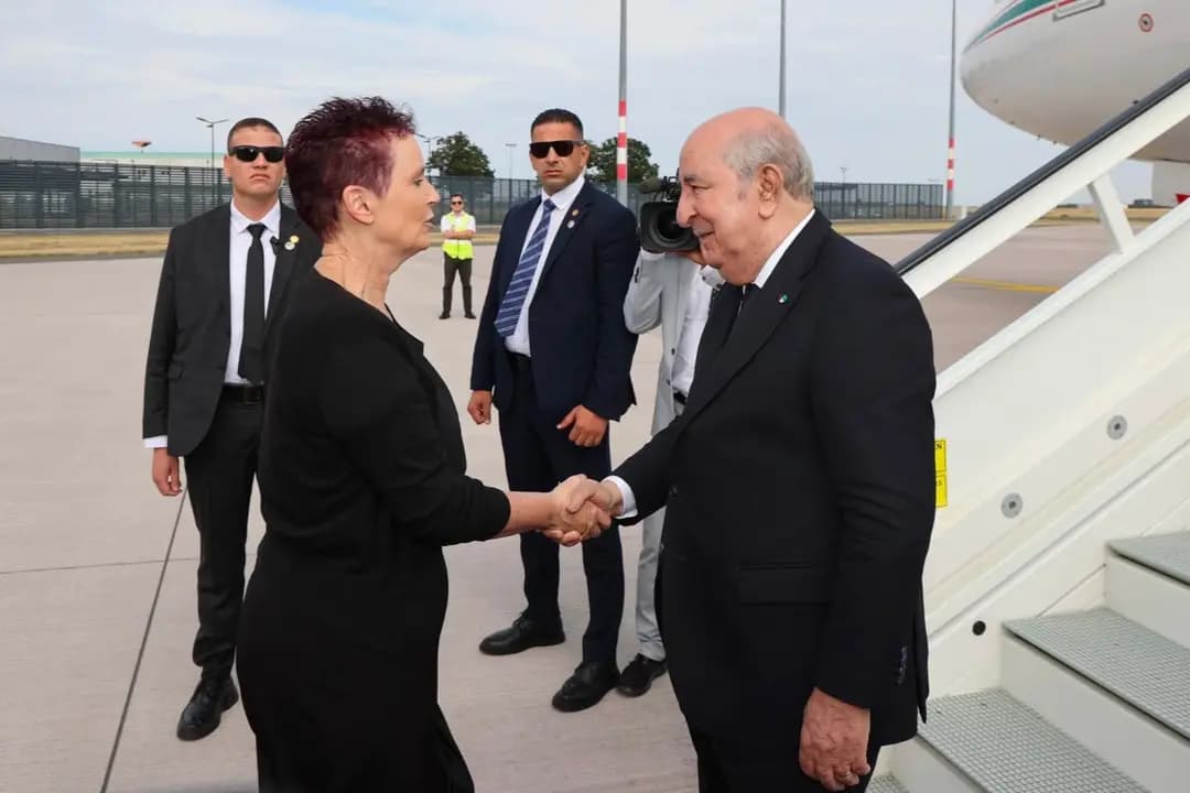 President Tebboune arrives in Berlin on an official visit to Germany