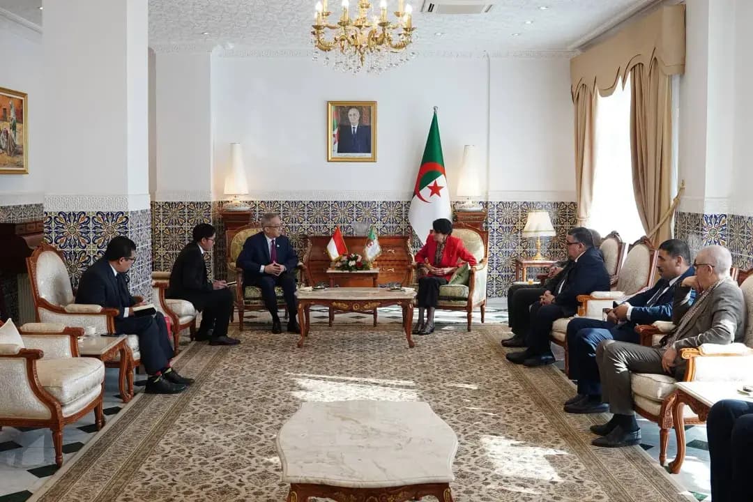 Aslaoui receives Indonesia's Ambassador to Algeria