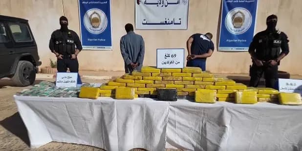 National Security dismantle organized crime ring, seize 69 kg of cocaine in Tamanrasset