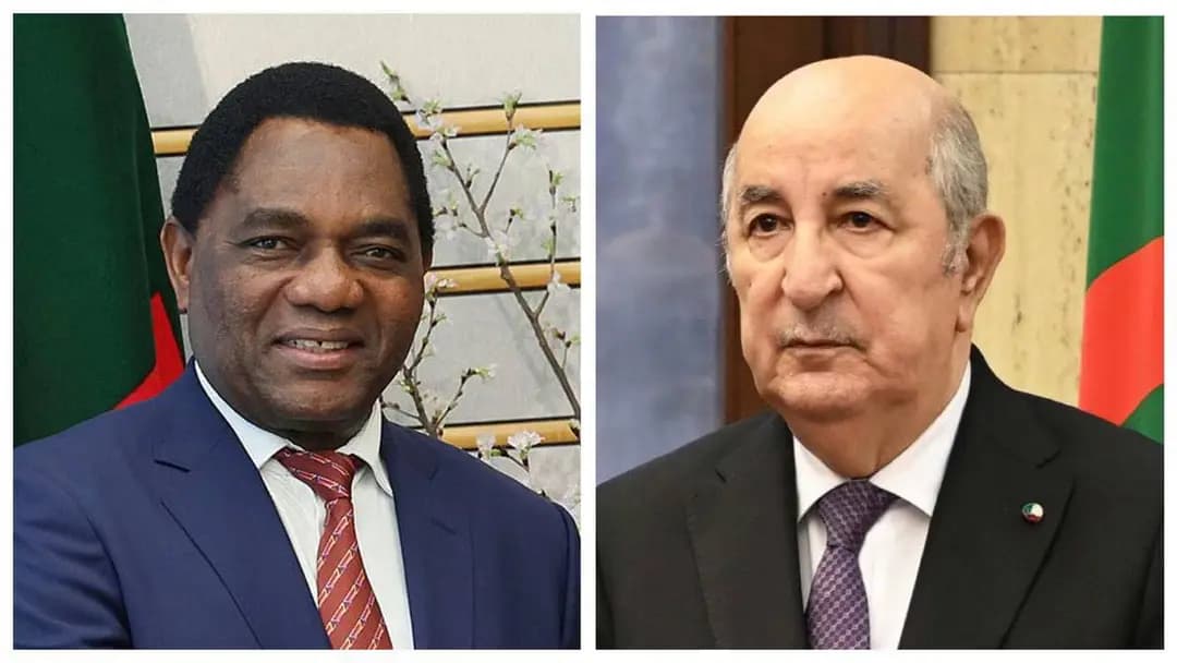 71st Revolution anniversary: President Tebboune receives congratulations from Zambian Counterpart