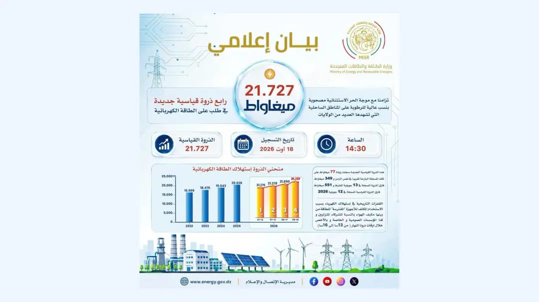 Electricity consumption hits record fourth peak this year