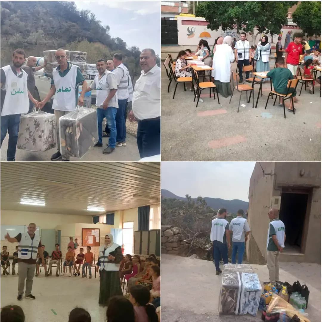 Local relief units continue field operations to support affected residents