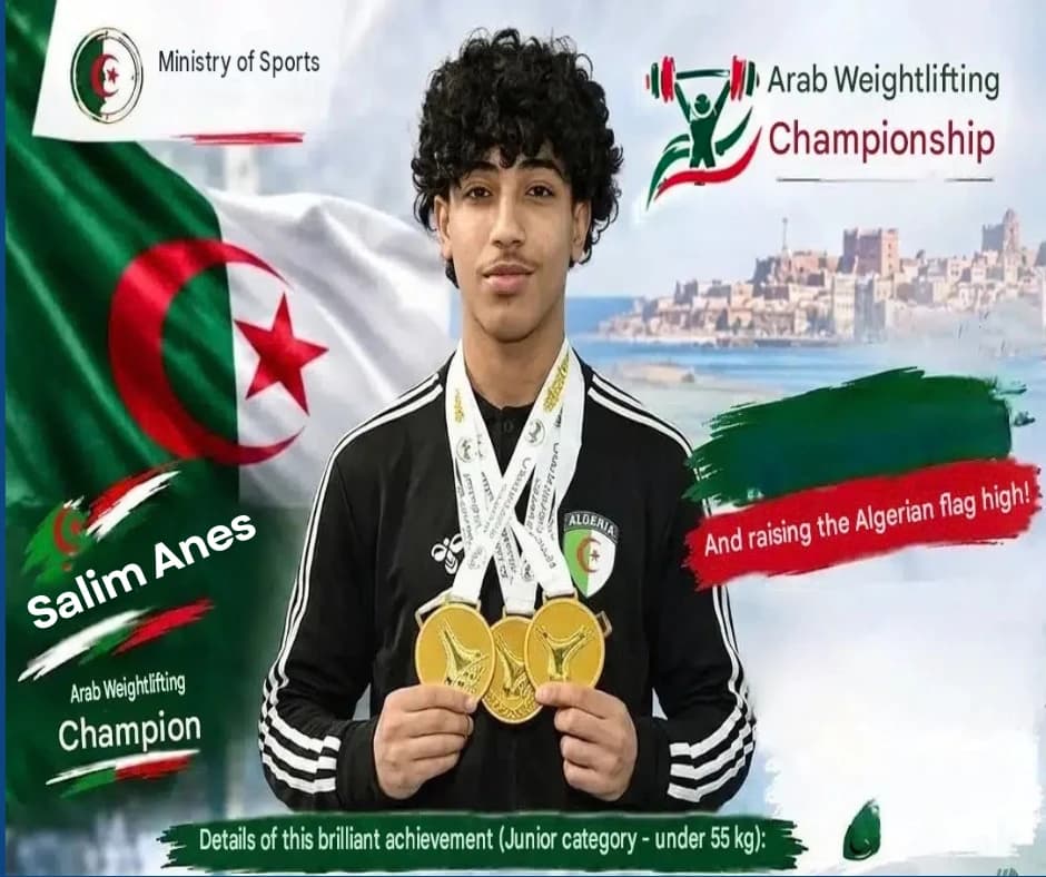 Algeria’s Salim Anes wins three gold medals